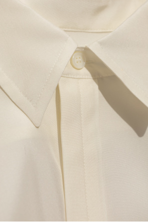 Tシャツ・カットソー Burberry SS24 White silk shirt (8087449 A1454) Black caps Burberry | White Silk shirt Burberry